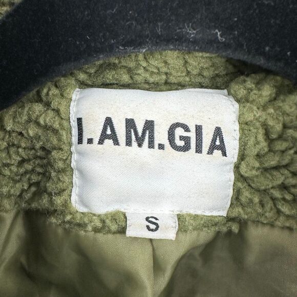 I.Am.Gia green Sherpa teddy oversized jacket Size Small‎ - Picture 5 of 14